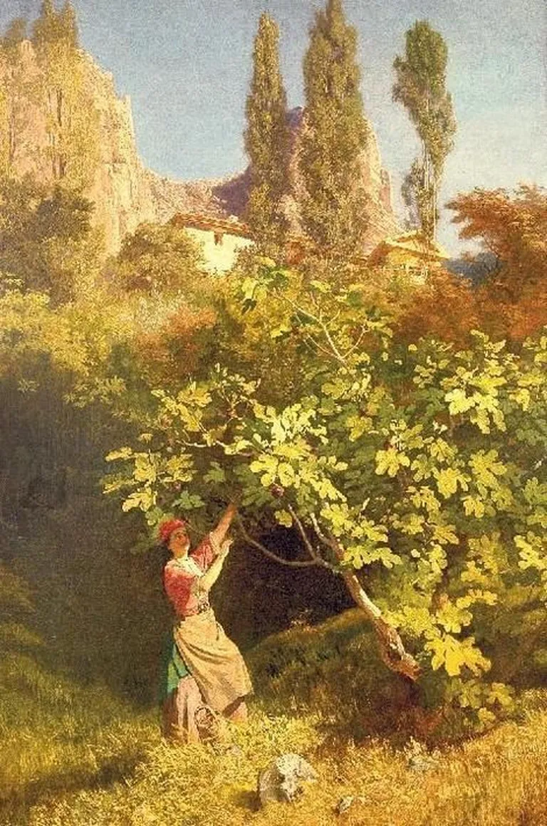 Johann Köler. «Tatarlanna Mšatka mõisa aias».