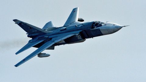 Испанские самолеты перехватили над Балтийским морем российский фронтовой бомбардировщик Су-24