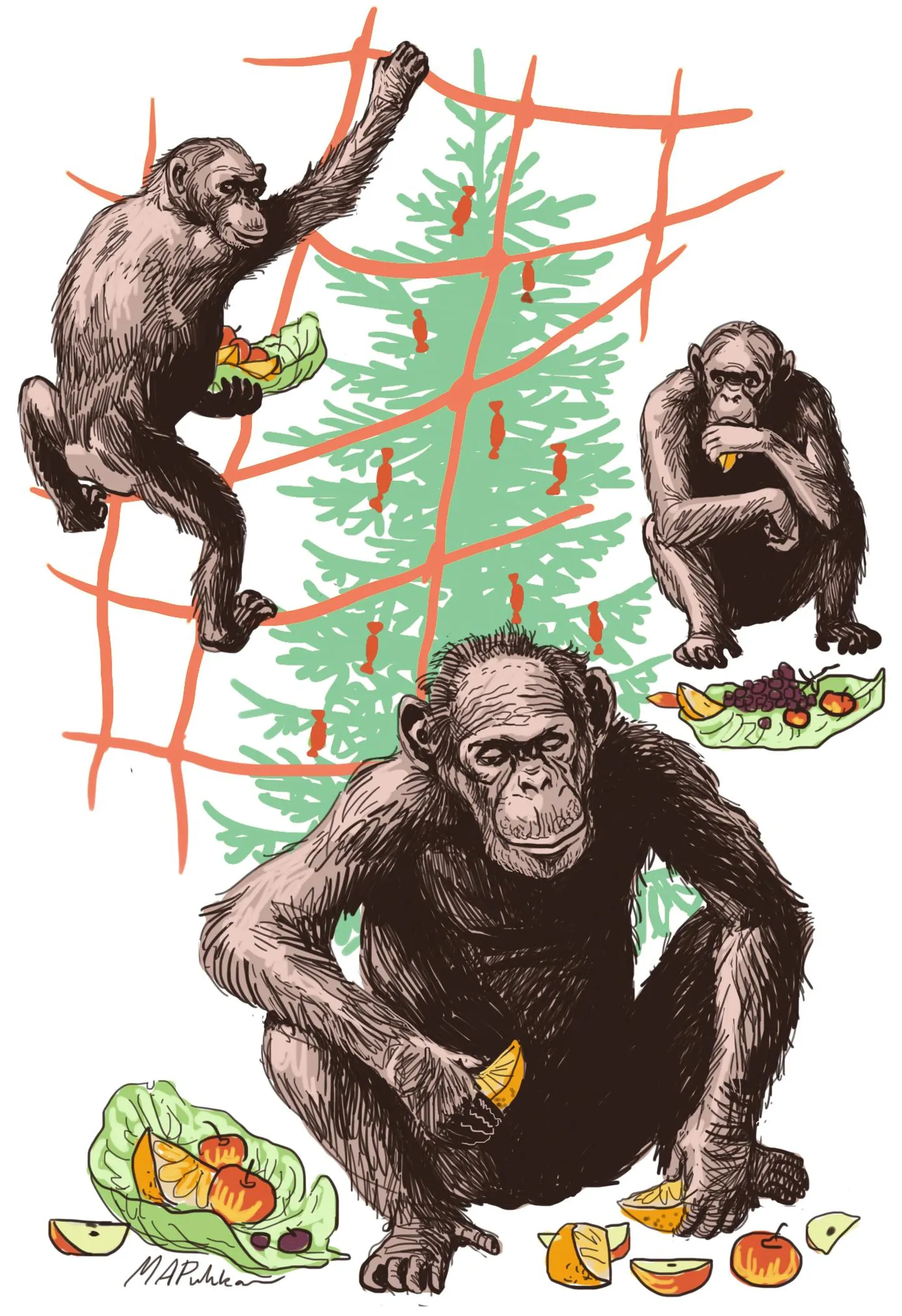 Mark Antonius Puhkani illustratsioon.