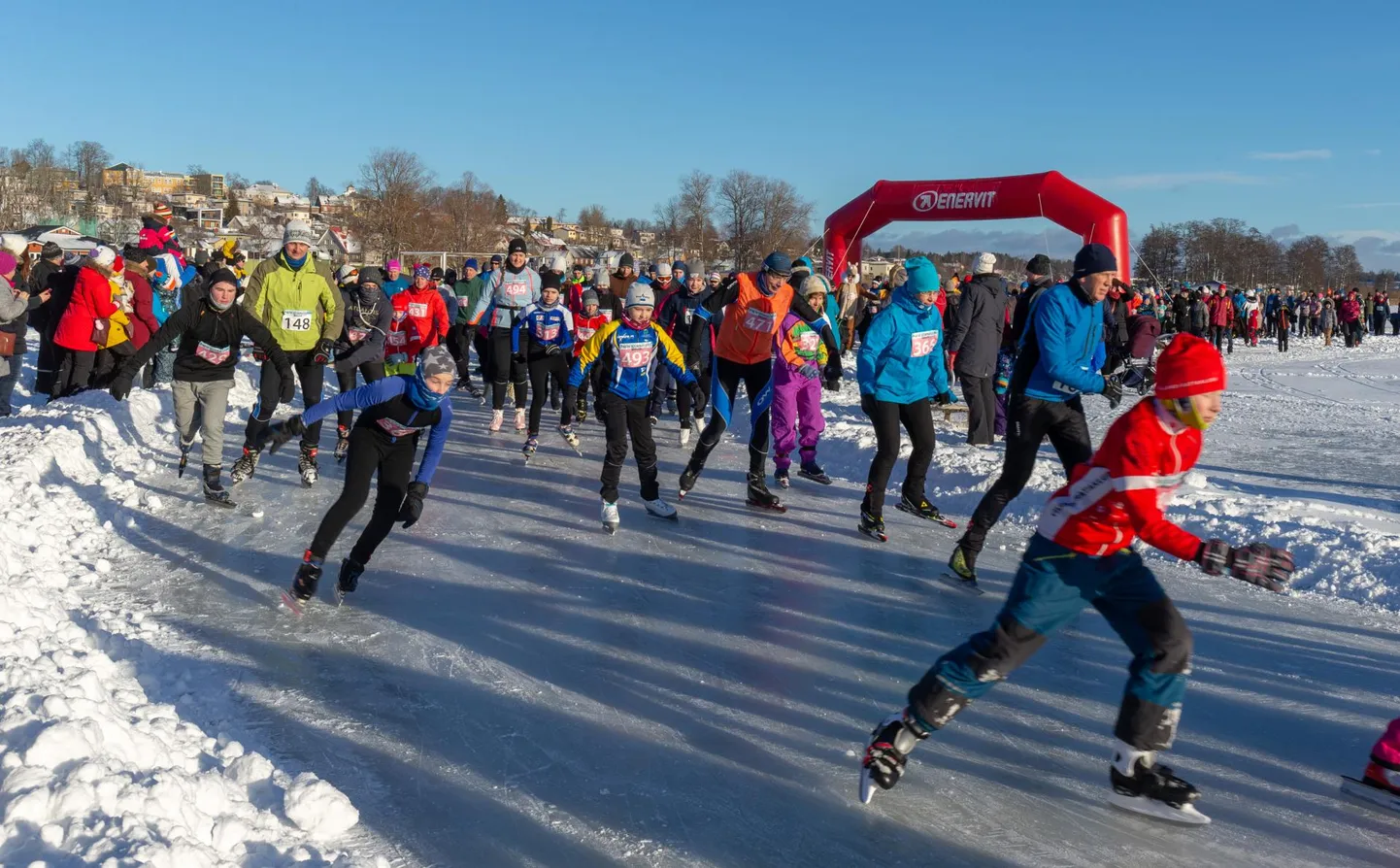 Möödunud aastal jäi Mulgi uisumaraton ära. Foto on tehtud 2019. aasta üritusel.