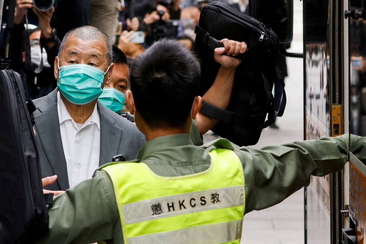 Uue vanglakaristuse saanud endine Hongkongi meediamagnaat Jimmy Lai.