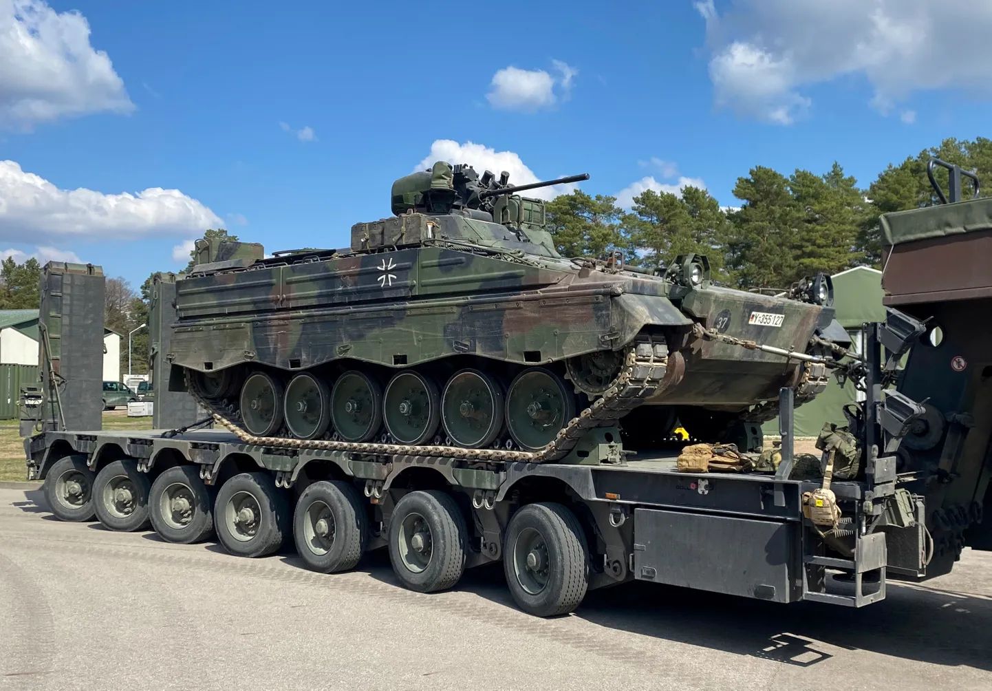 Saksa päritolu jalaväe lahingumasin Marder mullu Leedus Rukla sõjaväebaasis.