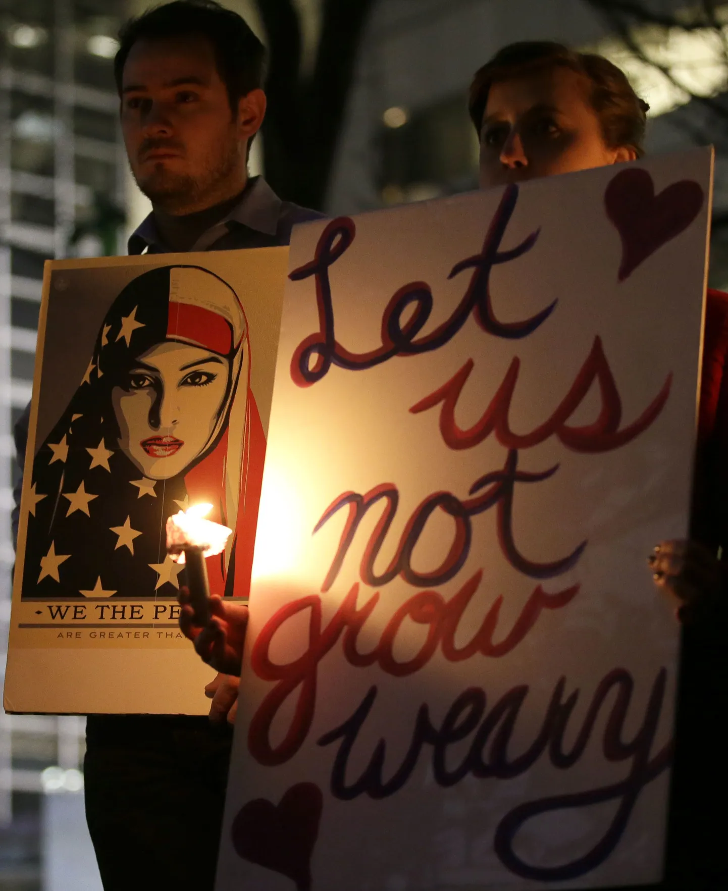 Donald Trumpi moslemikeelu vastu protestijad