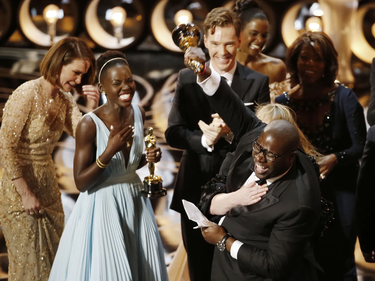 Režissöör Steve McQueen ja filmi "12 years a Slave" osatäitjad