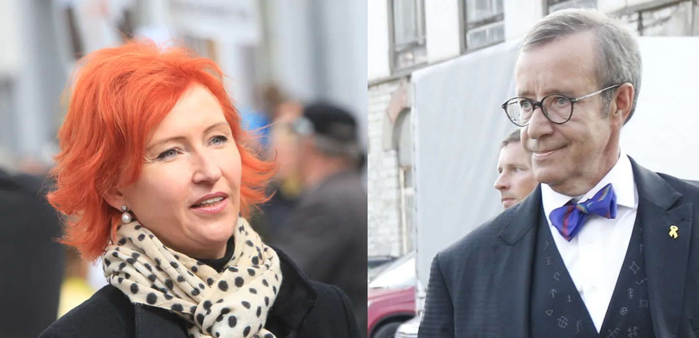 Kristiina Ojuland ja Toomas Hendrik Ilves
