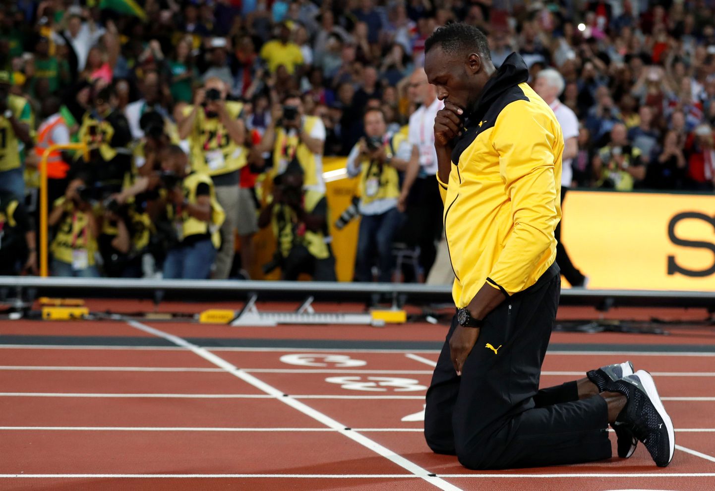 Usain Bolt lahkus areenilt.