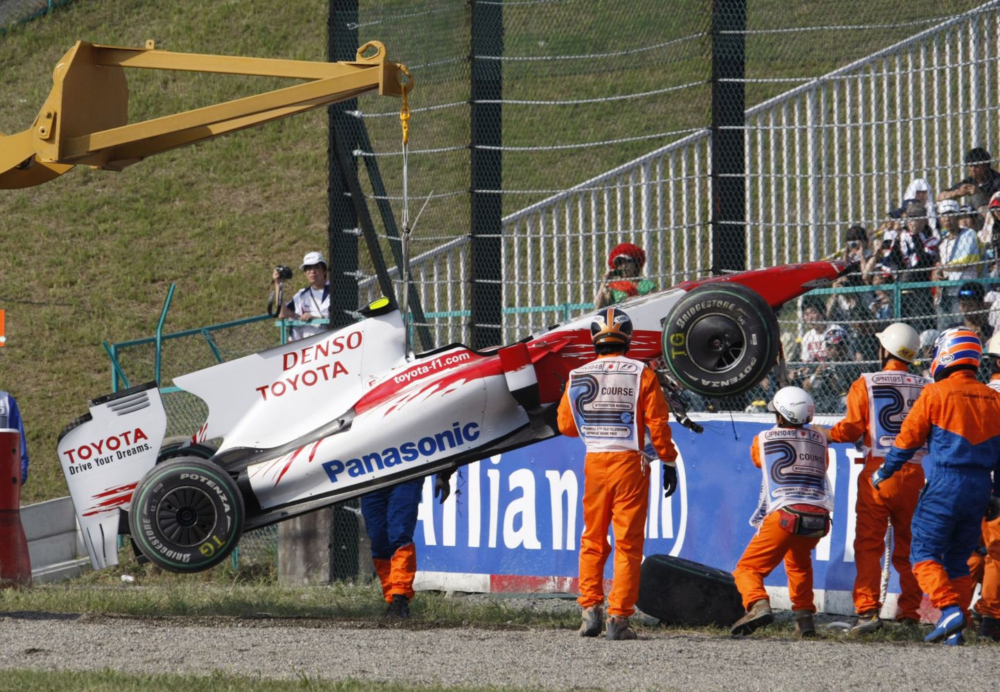 Timo Glocki avariiline auto.