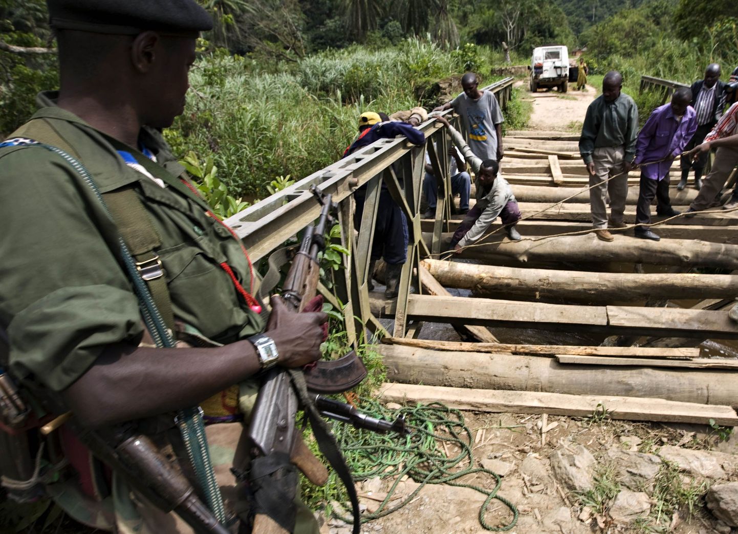 Rwanda hutude sissirühmituse FDLRi võitleja Kongo Dv idaosas.