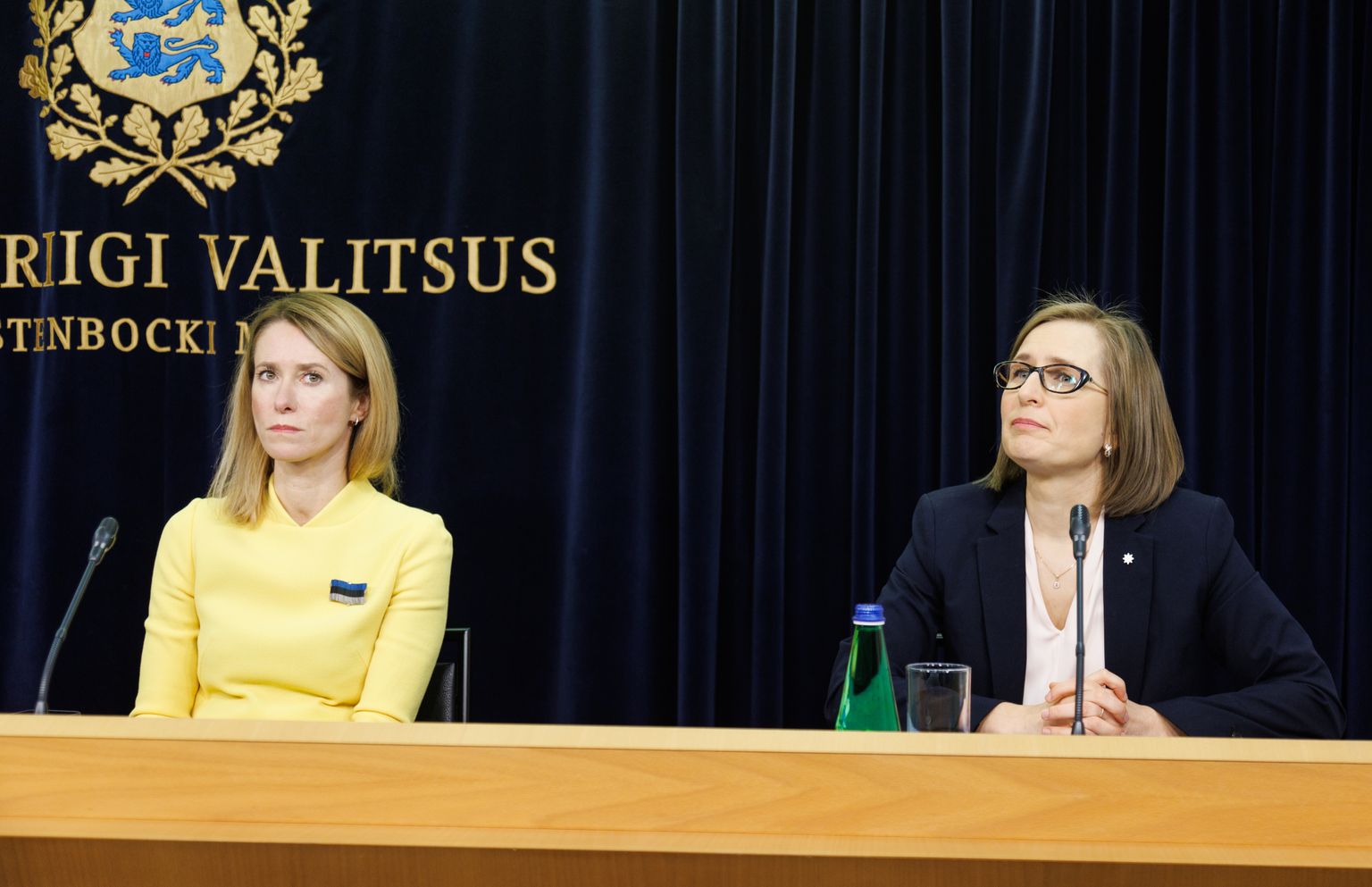 Peaminister Kaja Kallas (vasakul) ja justiitsminister Lea Danilson-Järg (paremal).