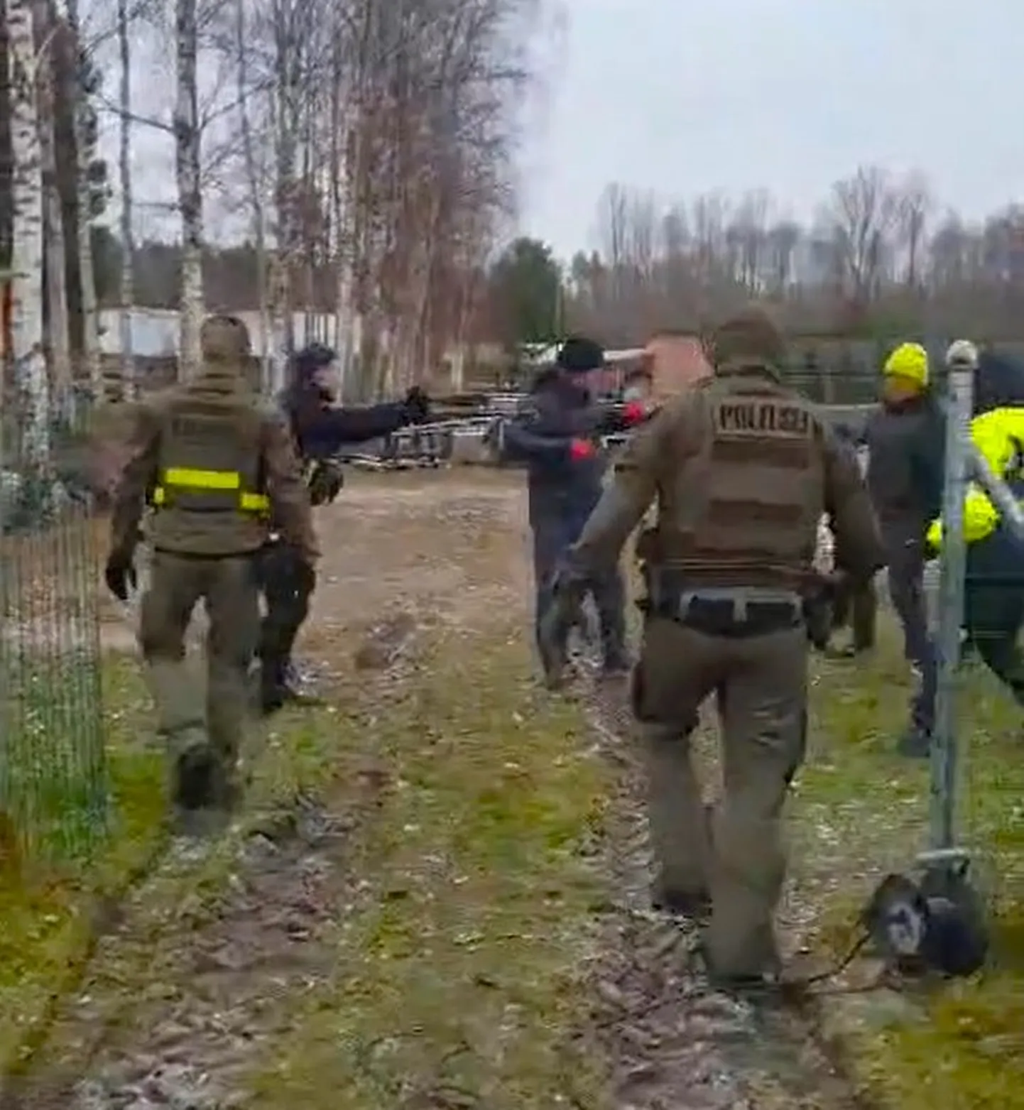 Konflikt politseinike ja maaomaniku vahel.