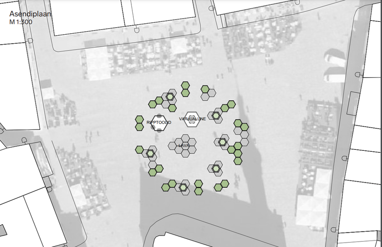 План будущего парка на Ратушной площади.