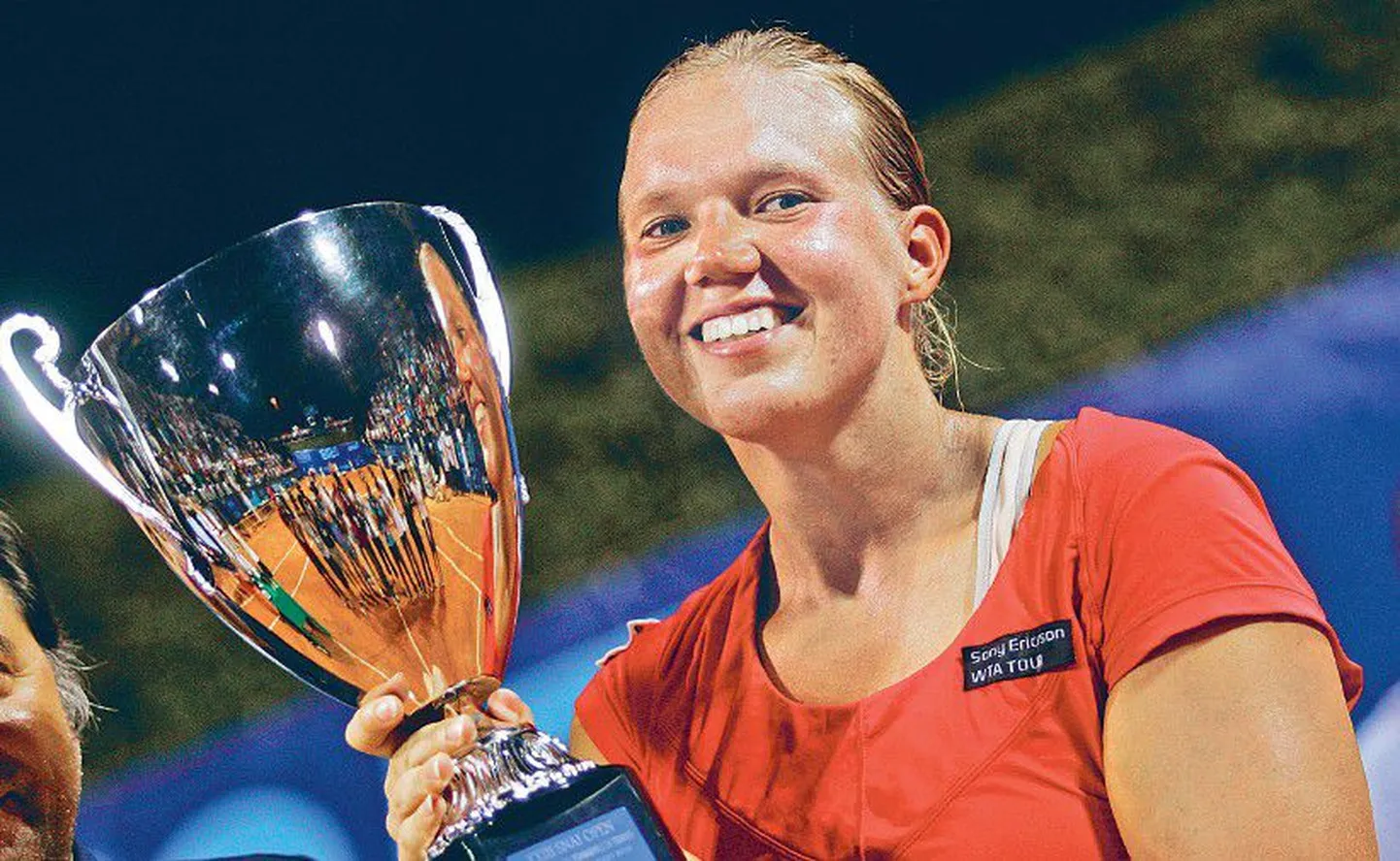 Sõnu polegi vaja – Kaia Kanepi nägu räägib enda eest, millist rõõmu turniirivõit talle tegi.