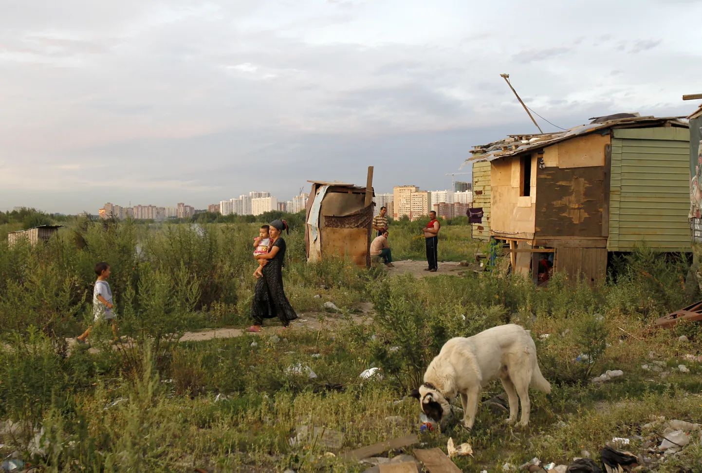 Kesk-Aasia migrandid Moskva külje all.