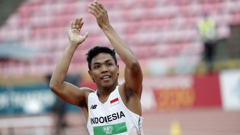 Indoneesia sprinter näitas juunioride MMi 100 meetri jooksus kõigile koha kätte