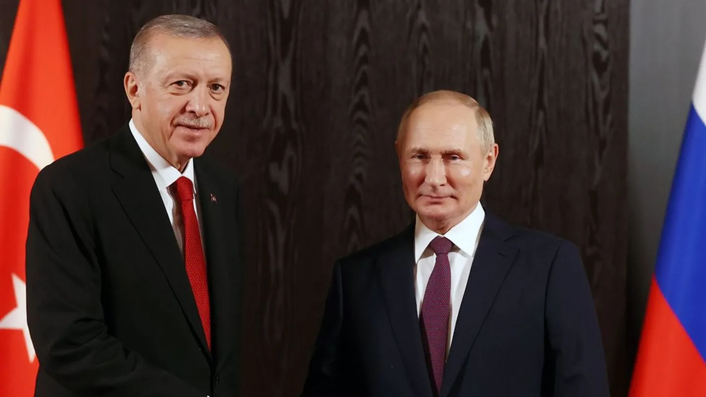 Встреча Владимира Путина и президента Турции Реджепа Тайипа Эрдогана