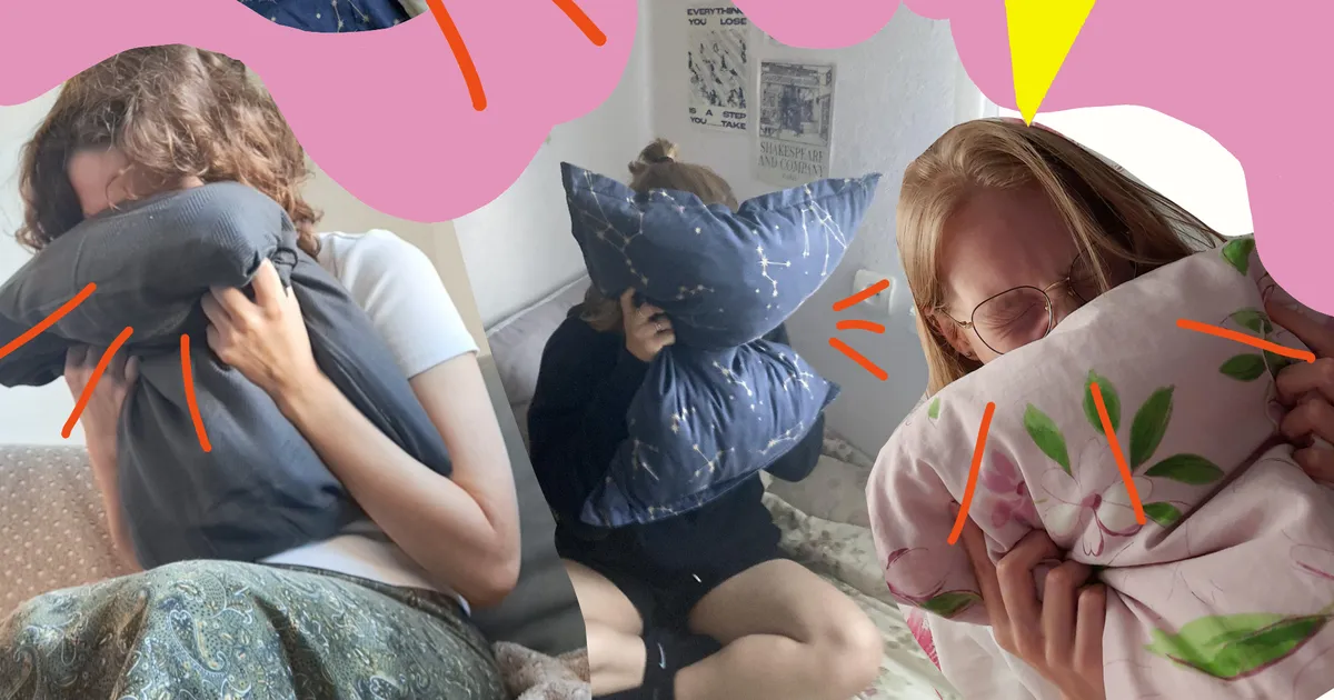 Pe Bulevardul Tartu sunt aduse o suta de perne