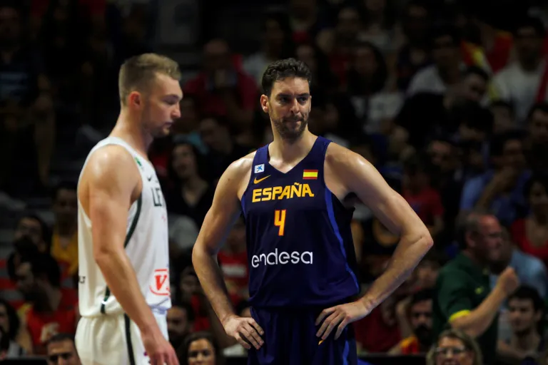 Pau Gasol veab endiselt Hispaania rünnakuid. Foto: Scanpix