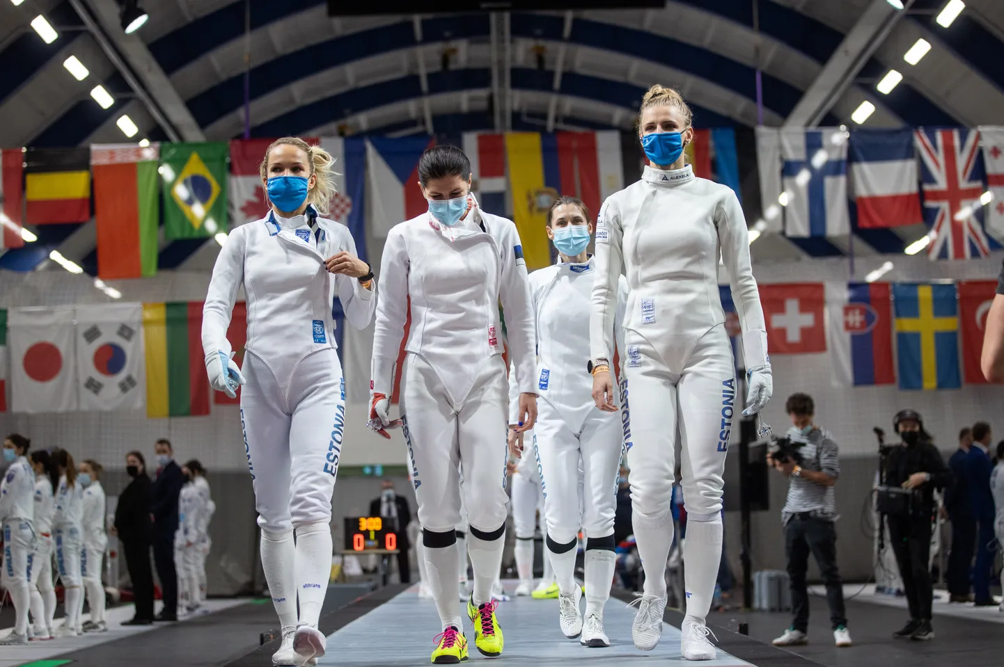 21.11.2021, Tallinn
Tallinna Mõõk 2021. Paremalt Katrina Lehis, Irina Embrich, Julia Beljajeva, Erika Kirpu.