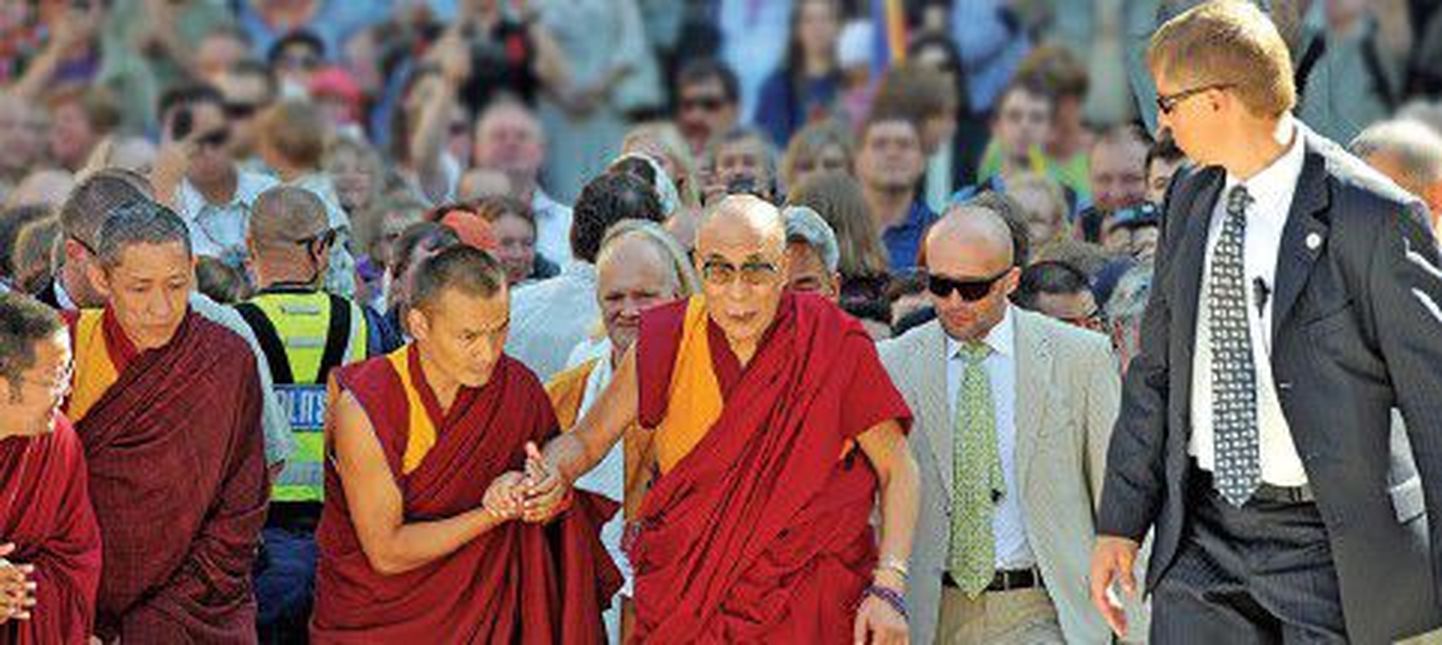 Духовный лидер Тибета Далай-лама XIV посетил Таллинн 17 августа 2011 года.