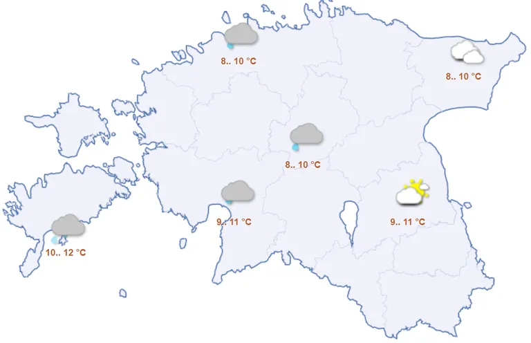 Ilm neljapäeval