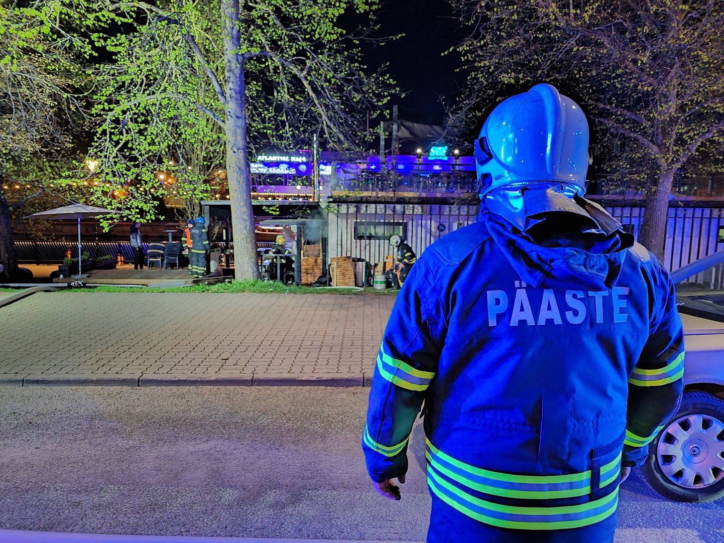 В центре Тарту ночью горело кафе.