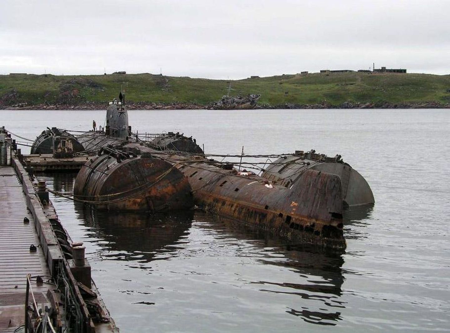 Nõukogude allveelaev K-159 enne uputamist