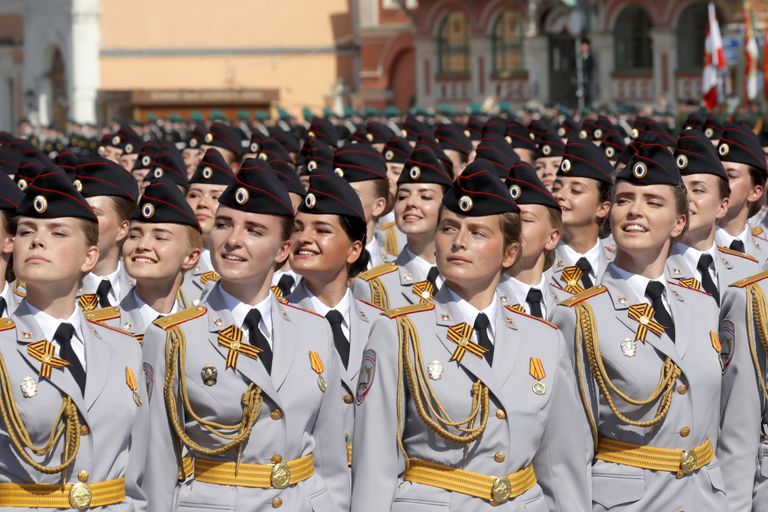 Vene militaarnaised tähistasid 74. aasta möödumist II maailmasõja lõpust.