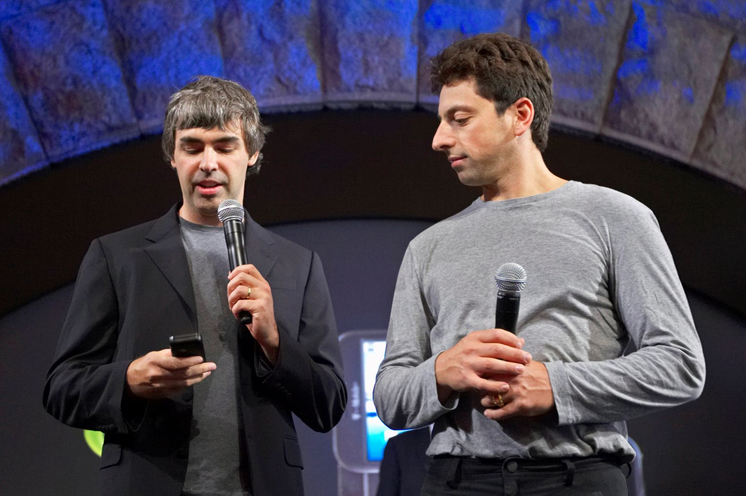 Google'i asutajad Larry Page (vasakul) ja Sergey Brin.