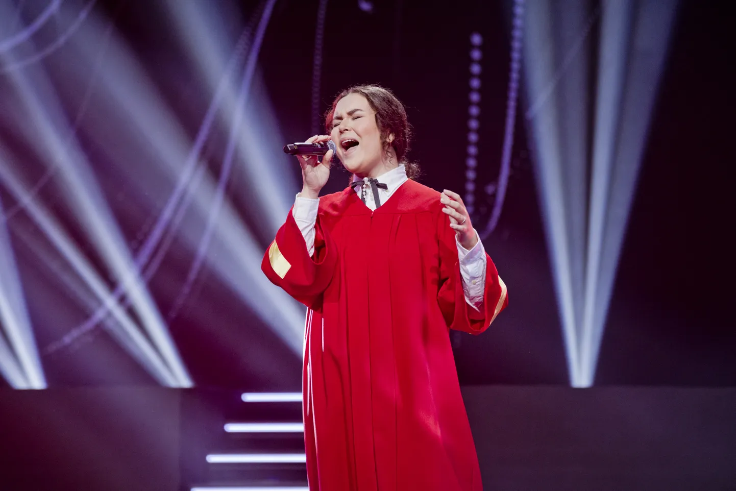 Telemängus «Ma näen su häält» osalenud Sarah Nehari.