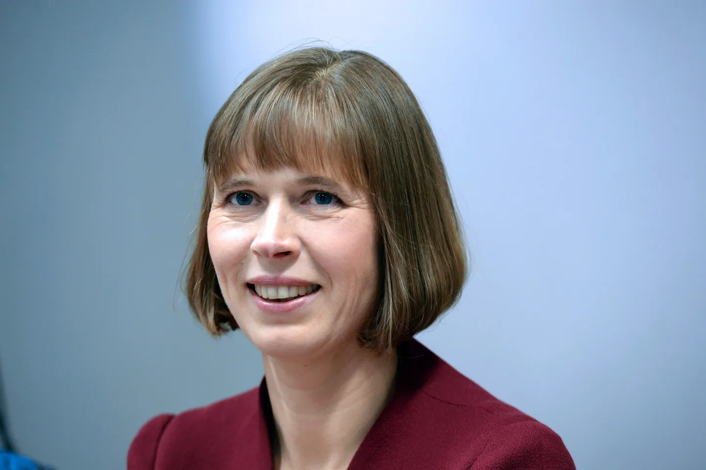 Eesti president Kersti Kaljulaid Brüsselis 8. detsembril 2016.  / AFP PHOTO / THIERRY CHARLIER
