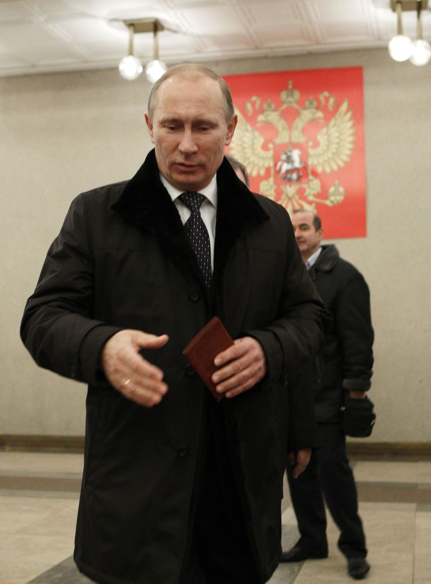 Владимир Путин на выборах.