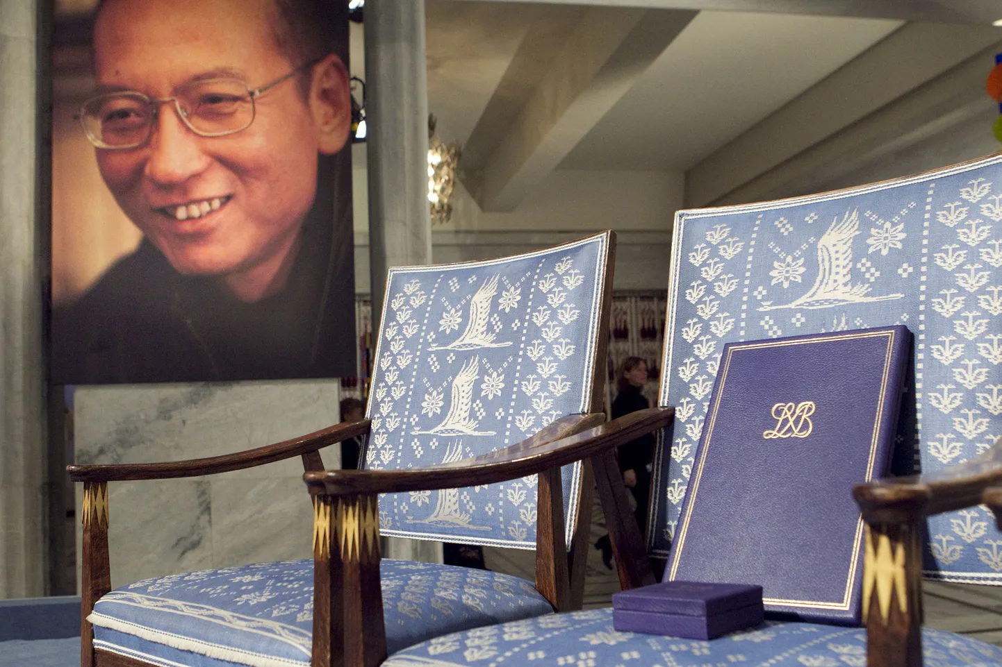Liu Xiaobole mõeldud tool jäi piduliku tseremoonia ajaks tühjaks.