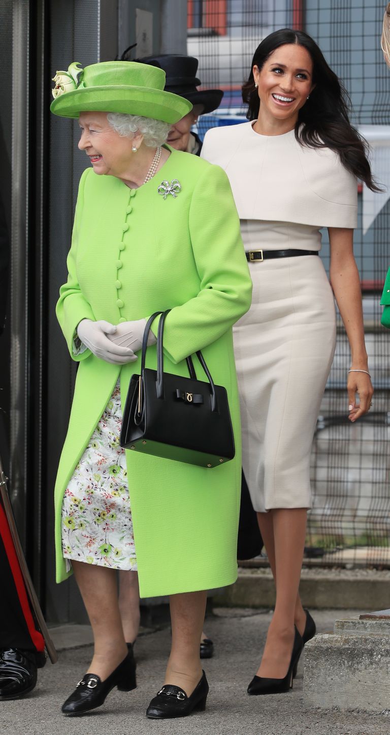 Elizabeth II ja Sussexi hertsoginna Meghan 14. juunil Cheshire'is
