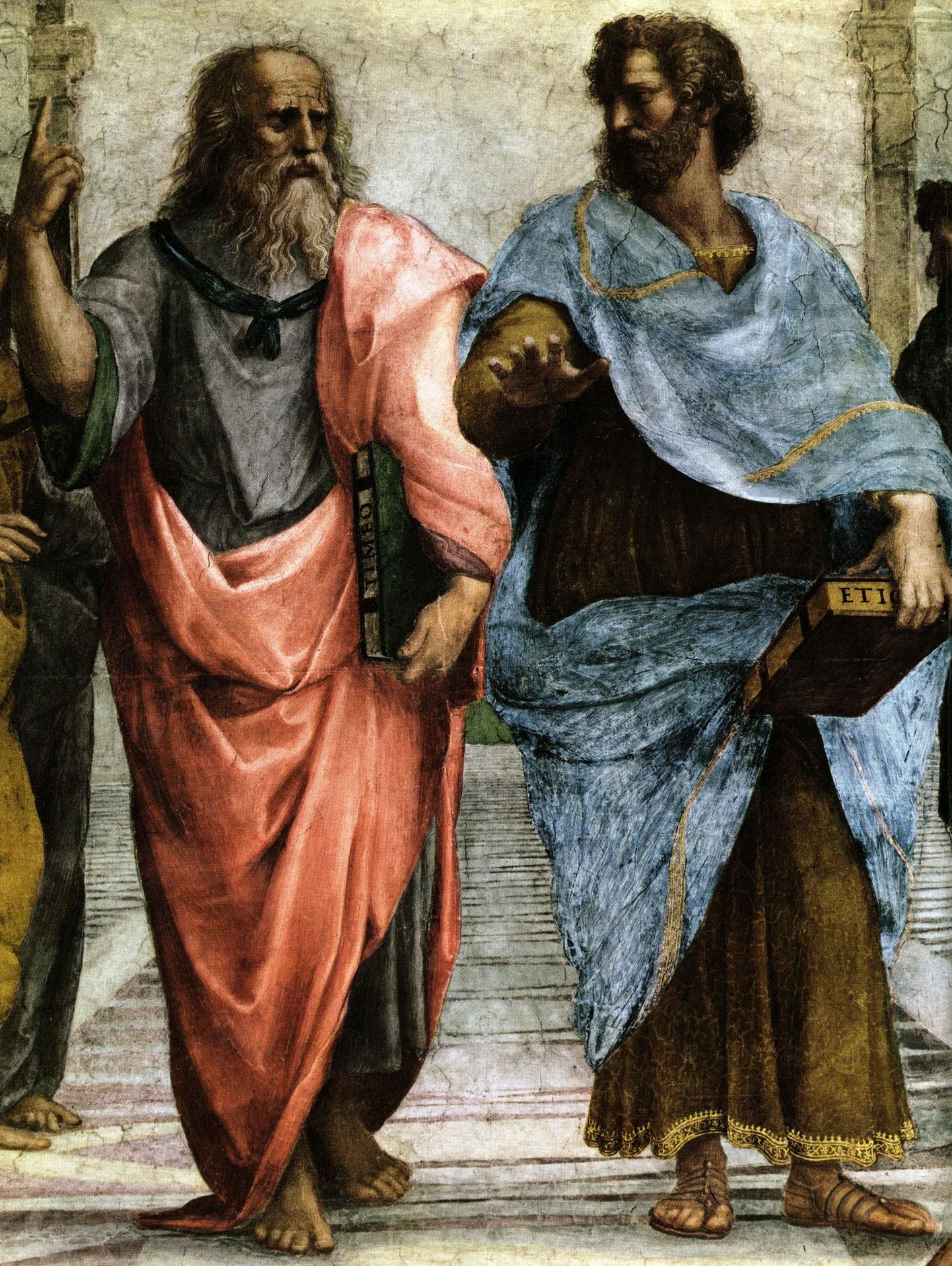 Väljavõte Raffaeli maalist, kus peal Platon ja Aristoteles.