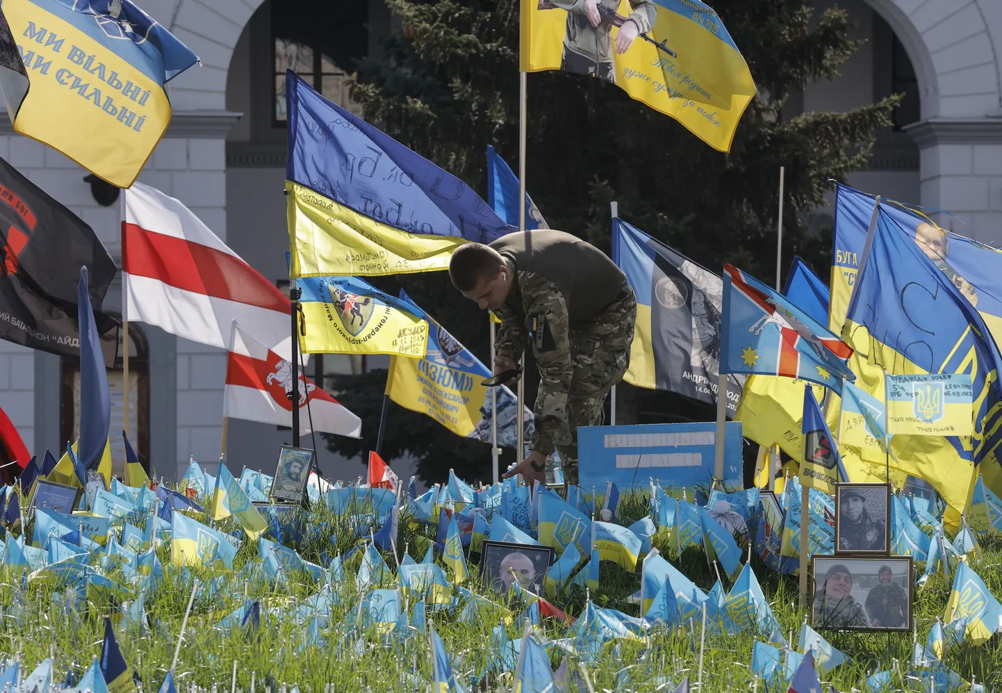 Площадь Независимости в Киеве. 11 апреля 2024 года