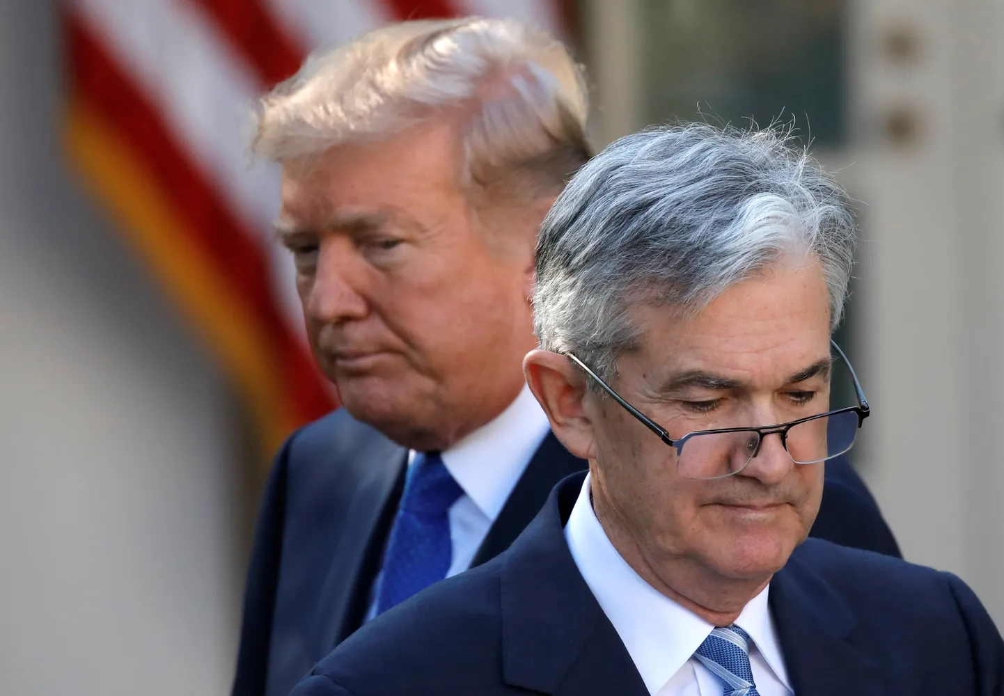 Donald Trump ja Jerome Powell pole kuigi hästi läbi saanud.
