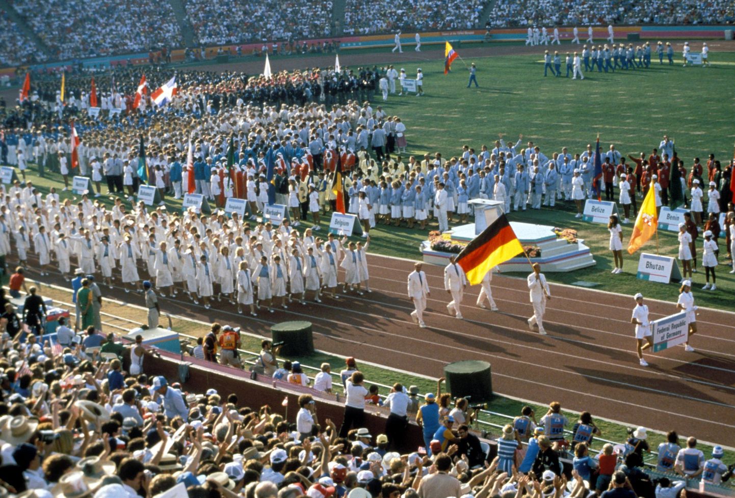 1984. aastal peetud Los Angelese olümpiamängude avatseremoonia.