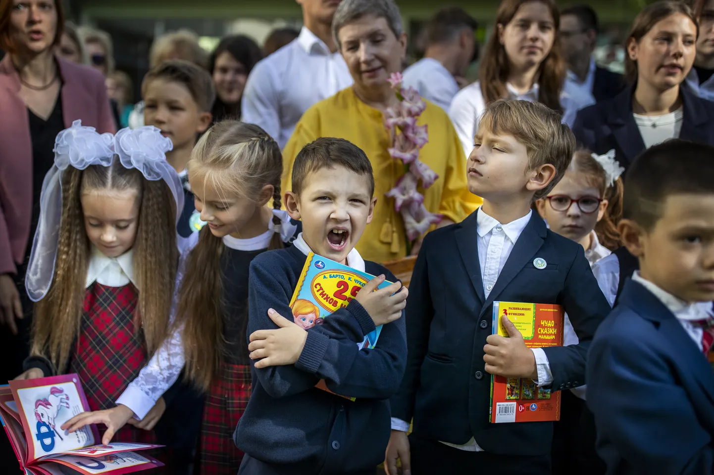 Литовские школьники 1 сентября. Иллюстративное фото.