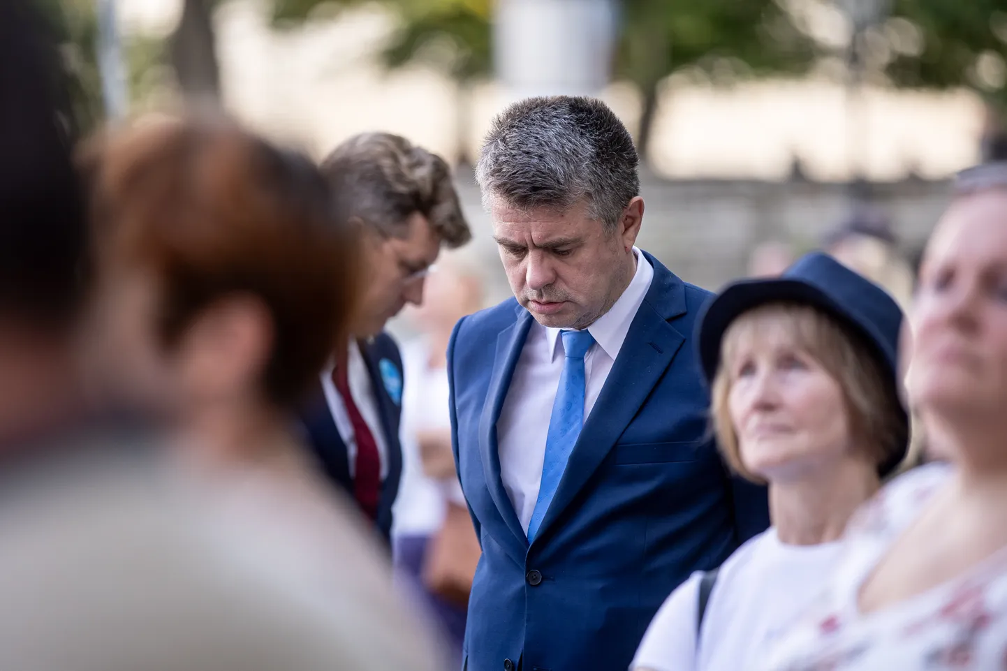 Automaksu vastane meeleavaldus riigikogu ees. Urmas Reinsalu.