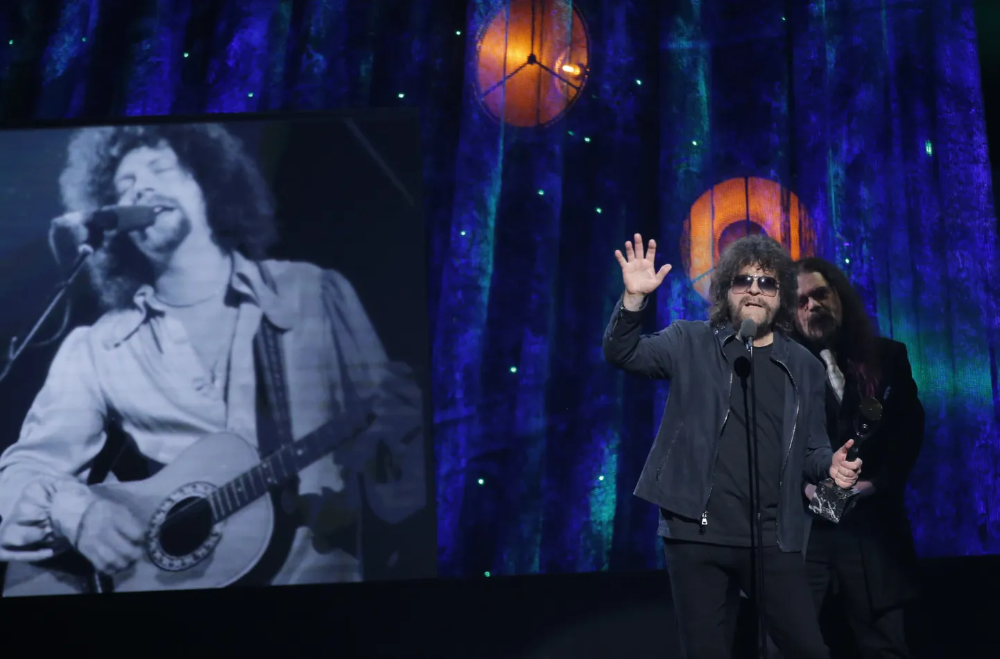 Jeff Lynne 2017. aastal Rock & Roll Hall of Fame'i tseremoonial.