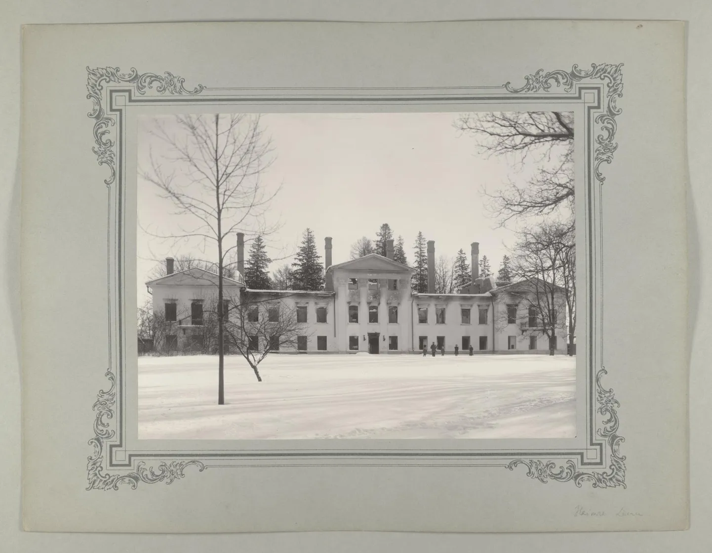 Mahapõletatud Haimre mõis 1906. aastal.