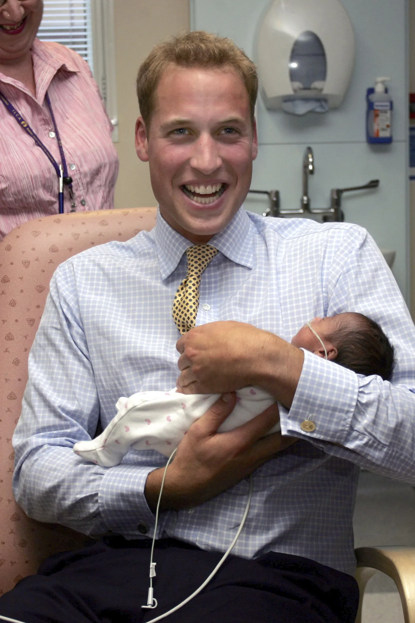 Prints William ja beebi Londoni haiglas Mary's Hospital 2006. aastal