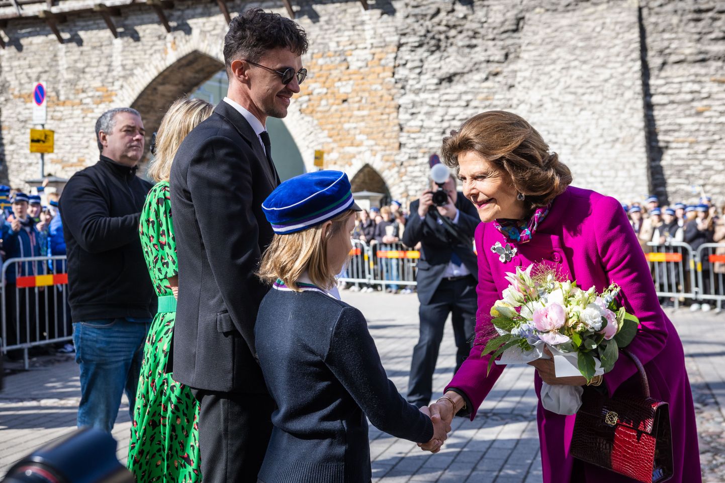 Rootsi kuningas Carl XVI Gustaf ja kuninganna Silvia külastasid Gustav Adolfi Gümnaasiumi.