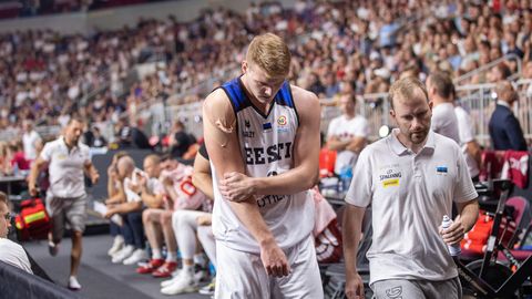 Raske vigastuse seljatanud Eesti korvpallikoondislane naasis resultatiivselt platsile