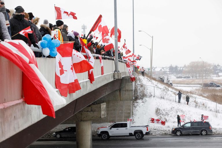 Акция протеста в Канаде
