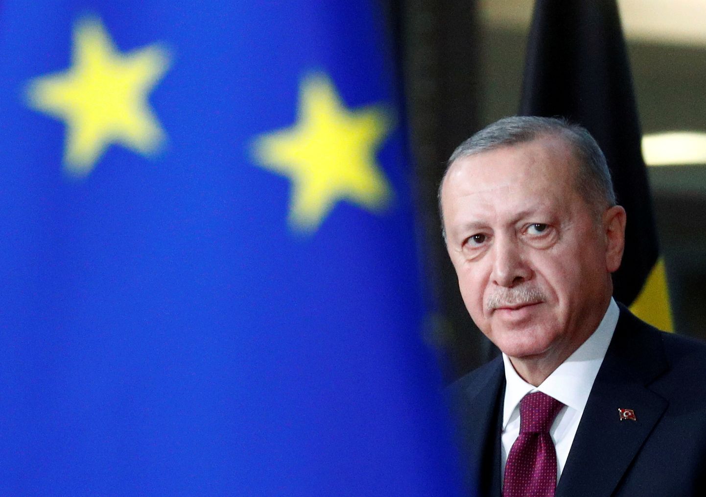 Türgi president Recep Tayyip Erdoğan Brüsselis 9. märts 2020.