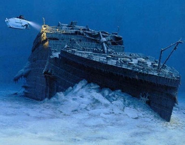 Kaader Titanicu hukust rääkivast dokumentaalfilmist