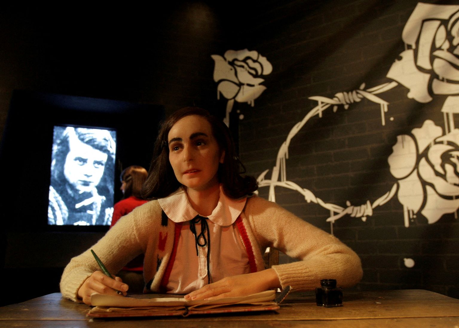 Anne Franki vahakuju Berliini Madame Tussaud' muuseumis.