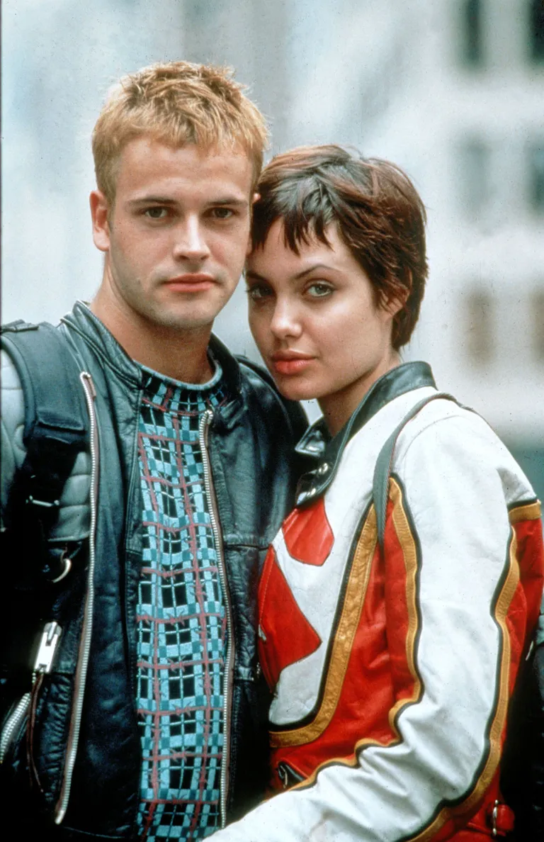 Angelina ja Jonny filmi «Hackers» võtetel.