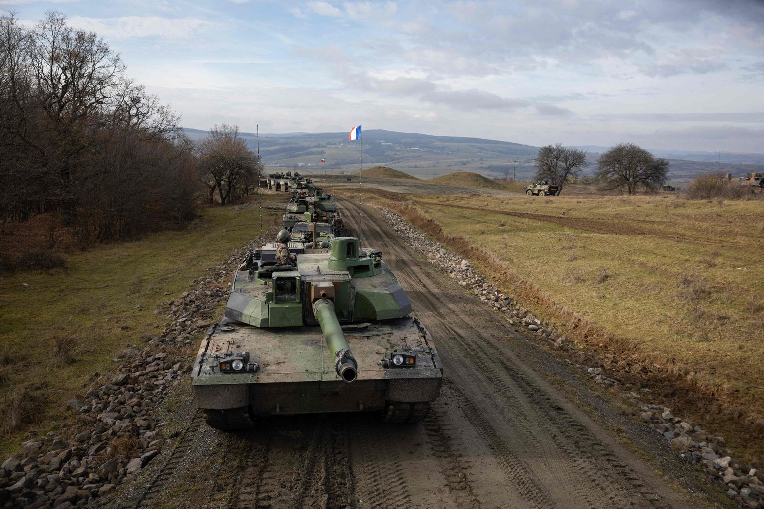 Prantsuse Leclerc-tankid Rumeenias 8. detsembril 2022.
